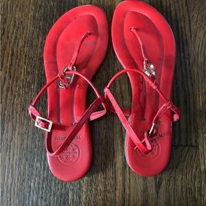 Tory Burch Red patent leather Sandals sz 8